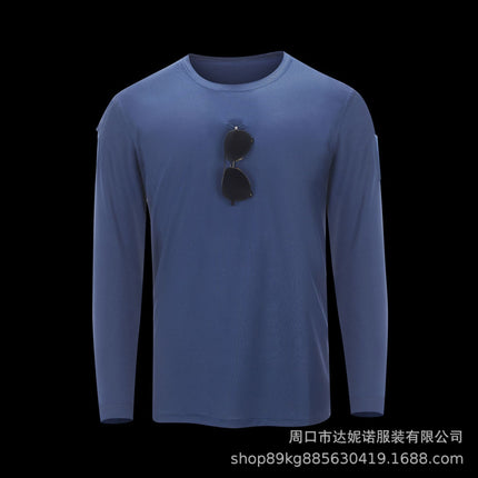 Special Forces Tactical T-shirt Long-sleeved Army Fan T-shirt Round Neck Loose Elastic Spring and Autumn T-shirt Training Quick-drying Long-sleeved Men