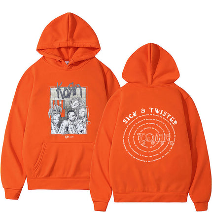 Rock Band Korn Sick &Amp Twisted Tour 2000 Hoodie Men Fashio