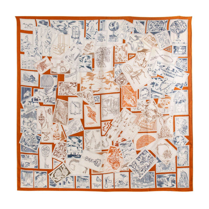 New Style Women's Silk Wool Scarf, Retro Printed Square Scarf, Sun Protection and Warm Neck Scarf, Dual-Use Decorative Scarf