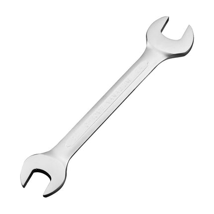 Industrial-Grade Matte Concave Ribbed Hand Wrench Double-Ended Wrench Pearl Nickel Chromium Vanadium Steel Open-End Wrench Set