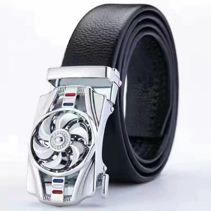 Belt Men's Internet Fashion Fashion Trendy Belt Young Fashionable Jeans with Imitation Leather Automatic Buckle