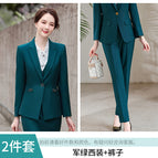 Military green suit + pants / S