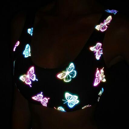 Cartoon Mushroom Print Colorful Reflective bikini European and American Women's Split bikini High Waist Pants bikini Swimsuit