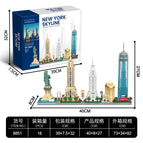 Source building block manufacturers can be substituted into the warehouse / City Landmarks New York Skyline