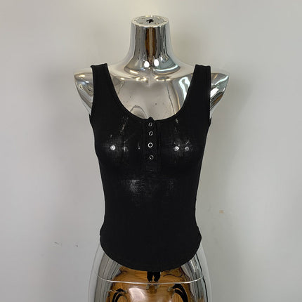 South Korea Dongdaemun Tight Slimming All-match Sexy Spice Girl Figure Irregular Curved Camisole Women's Inner Camisole