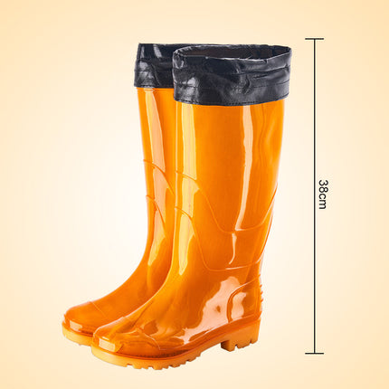 Rain Boots No Inner Fishermen's Shoes Speed Dry Kitchen Shoes Rain Boots Men's High Labor Protection Rubber Shoes Odor-proof Shoes Non-slip Water Shoes