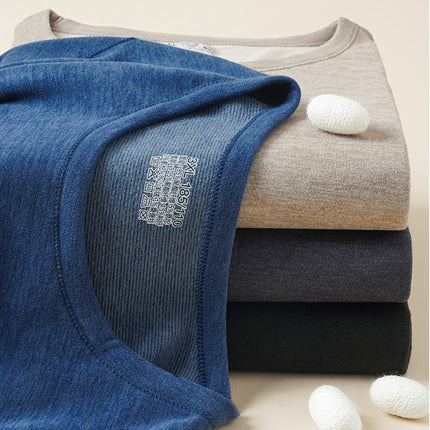 Cashmere Silk Men's and Women's Thermal Underwear Set Winter Brushed Autumn Clothes Autumn Pants Thermal Underwear