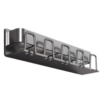 Toothbrush Storage Rack Non-Punch Brush Cup Mouthwash Cup Rack Wall-Mounted Bathroom Household Toothware Hanger