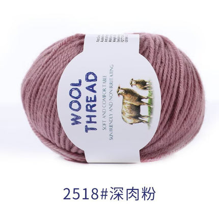 Cross-Border Wholesale Merino Wool Thread Handmade Stick Needle Hand Knitted Sweater Wool Pants Jacket Hat Scarf Shawl Thread