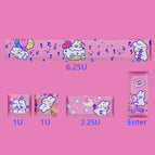 XDA-Pink Rabbit-Five sides with 5 keys-Bag
