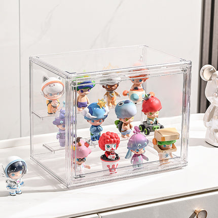 Cross-Border Hot-Selling Blind Box Storage and Display Box for Pop Mart Labubu Toys, Dust-Proof Transparent Figure Display