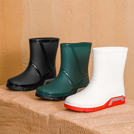 Cross-Border Mid-Tube Rain Boots for Men, Camping Non-Slip Non-Slip Rain Boots, Kitchen Work Rubber Shoes, Waterproof Shoes, Fishing Wading Boots