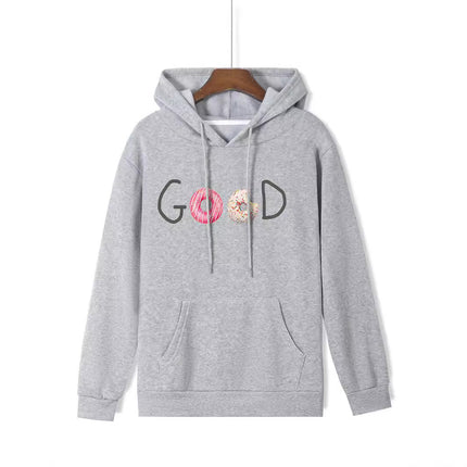 Fashion Joker Hoodie College Style Alphabet Print