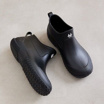 Korean Style New Arrival Short Rain Boots Women's Waterproof Non-Slip Women's Rain Boots Kitchen Water Boots Adult Thick-Sole Wear-Resistant Rubber Shoes