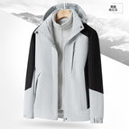 Men's model - gravel gray [three-in-one, removable liner] / 3XL