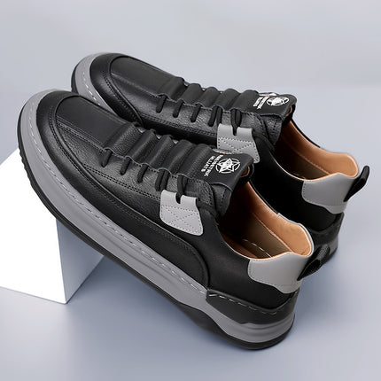 Summer New Men's Outdoor Sneakers Thick-Soled Wear-Resistant Versatile Shoes Sports Shoes Men's Genuine Leather Casual Men's Shoes Wholesale