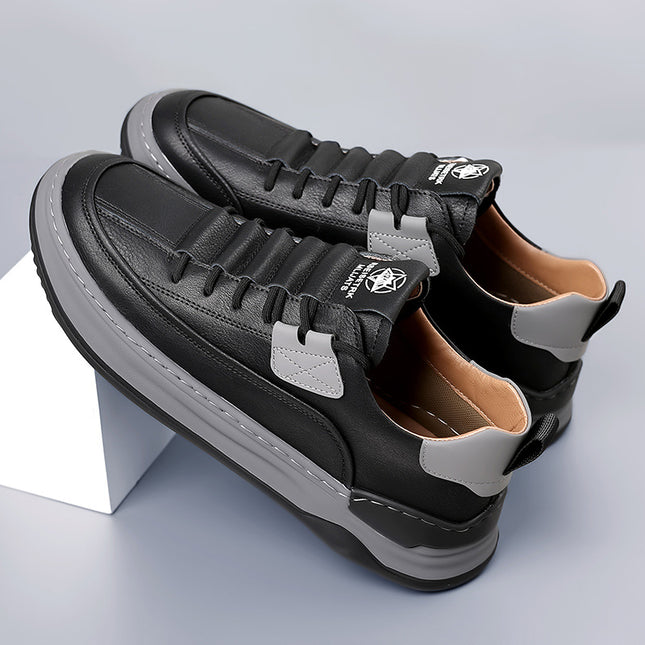 Summer New Men's Outdoor Sneakers Thick-Soled Wear-Resistant Versatile Shoes Sports Shoes Men's Genuine Leather Casual Men's Shoes Wholesale