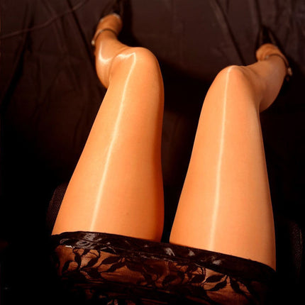 Horse Face Oil Shiny Silk Stockings Oil Shiny Silk Slim Super Fine Real Horse Oil Slim Shiny Black Silk Stockings Aurora Leg Beauty Women