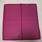 Polka dot red silk scarf