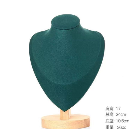 Solid Wood Figure Neck Display Stand Necklace Display Stand Jewelry Display Stand Jewelry Jewelry Storage Stand