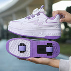 008 white purple double wheel / 30