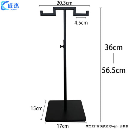 Cross-border Source Stainless Steel Display Hanging Bag Display Rack Women's Bag Rack Support Bag Rack Floor Adjustable Bag Rack