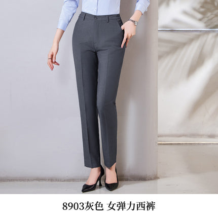 Striped Shirt Women's Short-sleeved Business Workwear Men's and Women's Business Wear Shirt Black Office White-collar Work Clothes suit