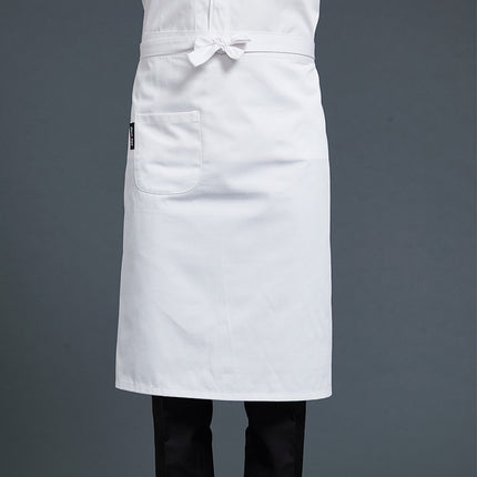 Chef's Half-length Apron Men's Waist Short Rear Kitchen Work Clothes Catering Work Uniform