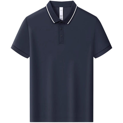 165 grams of ice-sensitive breathable dynamic pearls POLO shirt overalls short sleeve lapel diy group company factory clothing tooling