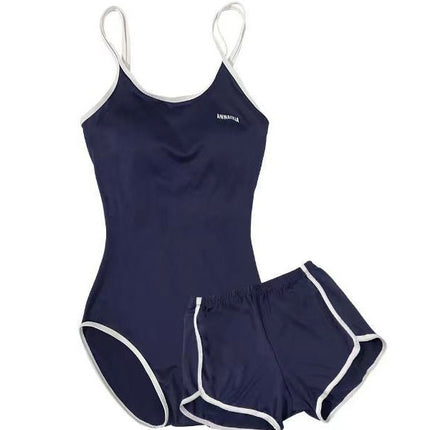 One-Piece Swimsuit for Women 2026 New Style Student Swimwear Two-Piece Set Japanese Style Fresh Bikini Internet Celebrity Hot Spring Swimwear