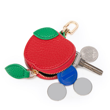 Fresh and Sweet Strawberry-Shaped Keychain, Cute Mini Fruit Series Bag Pendant, Compact Coin Bag