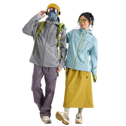 Couple Style Softshell Jacket Single-Layer Custom Jacket Outdoor Sports Camping Travel Versatile Hiking Jacket Autumn