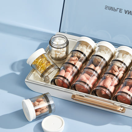 Medicine Box Portable large capacity medicine packing box for seven days a week