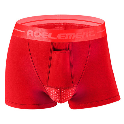Spermatic cord bullet separation scrotum support men's underwear men's venous bottom shorts bag curved boxer head