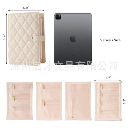 Storage Book for Jewelry, Bracelets, Earrings, Necklaces, Rings, Gold Jewelry Storage Bag, Customized Travel Portable Jewelry Bag