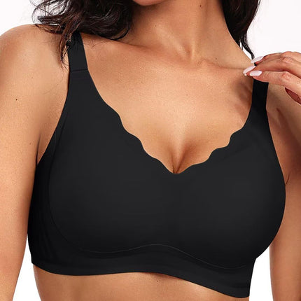 Foreign Trade Large Size Intimates Women's Bra Push-Up Seamless Thin Breast-Retracting Support Anti-Sagging Cross-Border European and American Glossy Bra