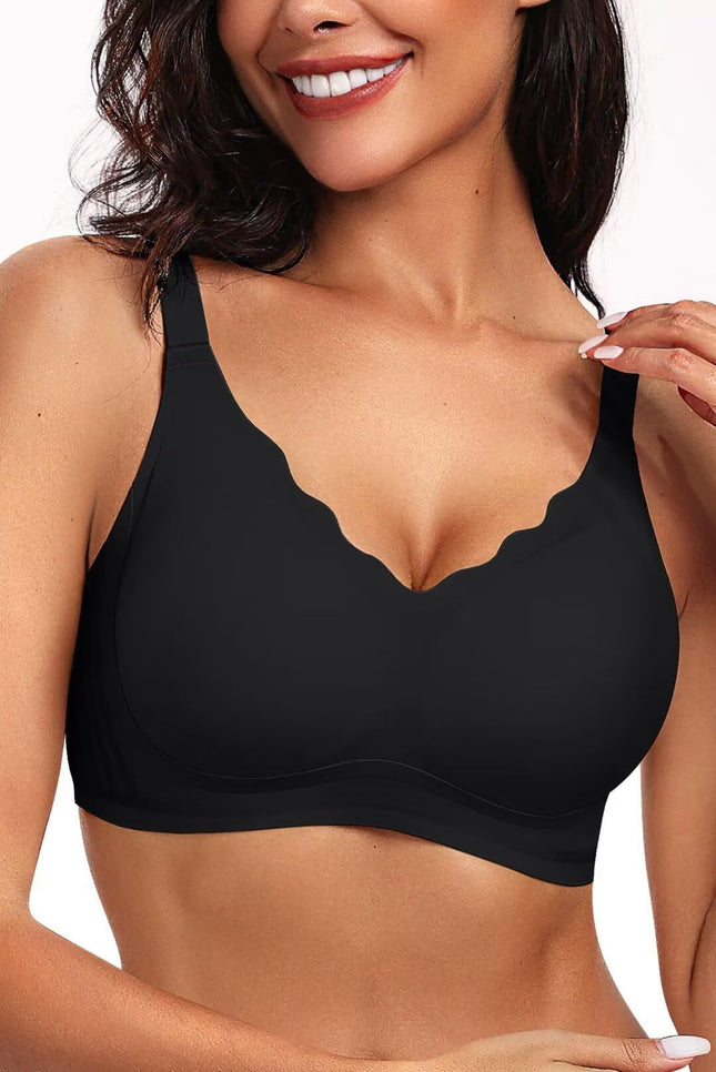 Foreign Trade Large Size Intimates Women's Bra Push-Up Seamless Thin Breast-Retracting Support Anti-Sagging Cross-Border European and American Glossy Bra