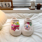 Beige-(including plush cartoon accessories) / 36-37