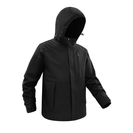 Couple Monomer Charge Clothes Women's Spring and Autumn Outdoor Windproof Waterproof Fashion Removable Hat Jacket Jacket Men's 66089N