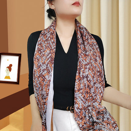 Western style large size sunscreen scarf air conditioning shawl outdoor dual-use women's summer thin neck protection versatile fashion scarf