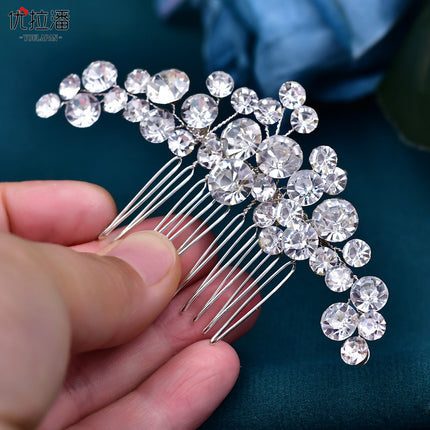 Youlapan Foreign Trade Bridal Set with Diamond-Encrusted Hair Accessories, Hairpin, Wedding Updo Accessories, Hair Comb, Hair Ornament Hp387