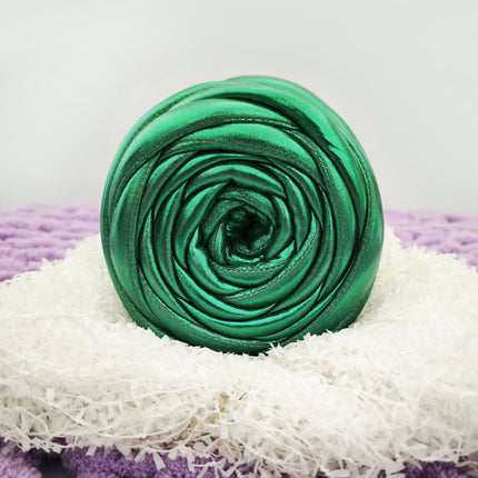 Metallic Shiny Leather Ultra-Thick 2cm Icelandic Thick Yarn for Handmade Knitting DIY Cat Nest Bags Baby Crib Bumper Cord