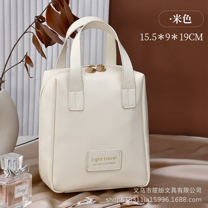 Korean Satchel Cosmetic Bag Pvc Dry and Wet Separation Toiletry Bag Satchel Waterproof Bath and Swimming Frosted Storage Bag