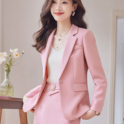 creamy-white Suit suit Women's Autumn 2023 New Professional Temperament Goddess Fan Formal Occasion Fashion Dress Set