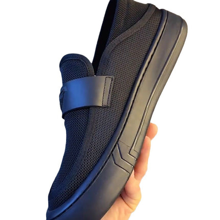 New Fashion Casual Low-cut Simple Lazy Slip-on Men's Ultra-light Breathable Ice Silk Mesh Breathable Men's Sneakers