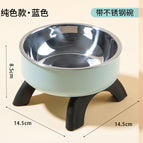 Pure blue stainless steel goblet bowl] / independent opp packaging