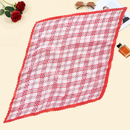 New wrinkled small square scarf female Korean imitation silk printed wrinkled small scarf Joker scarf decorative scarf wholesale