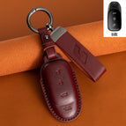 Type a [burgundy red] leather cord