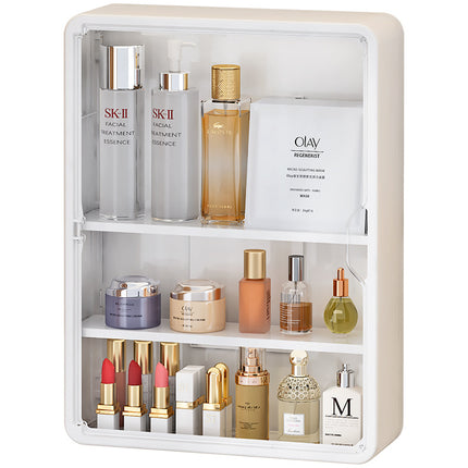 Cosmetic Shelf Bathroom Wall-mounted Storage Shelf Cabinet Bedroom Bathroom Punch-free Storage Box