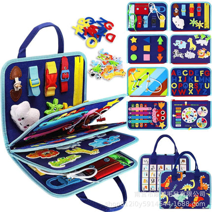 Cross-border Felt Learning Board Busy Board New Hot Selling Children Early Education Intelligence Development Felt Busy Board